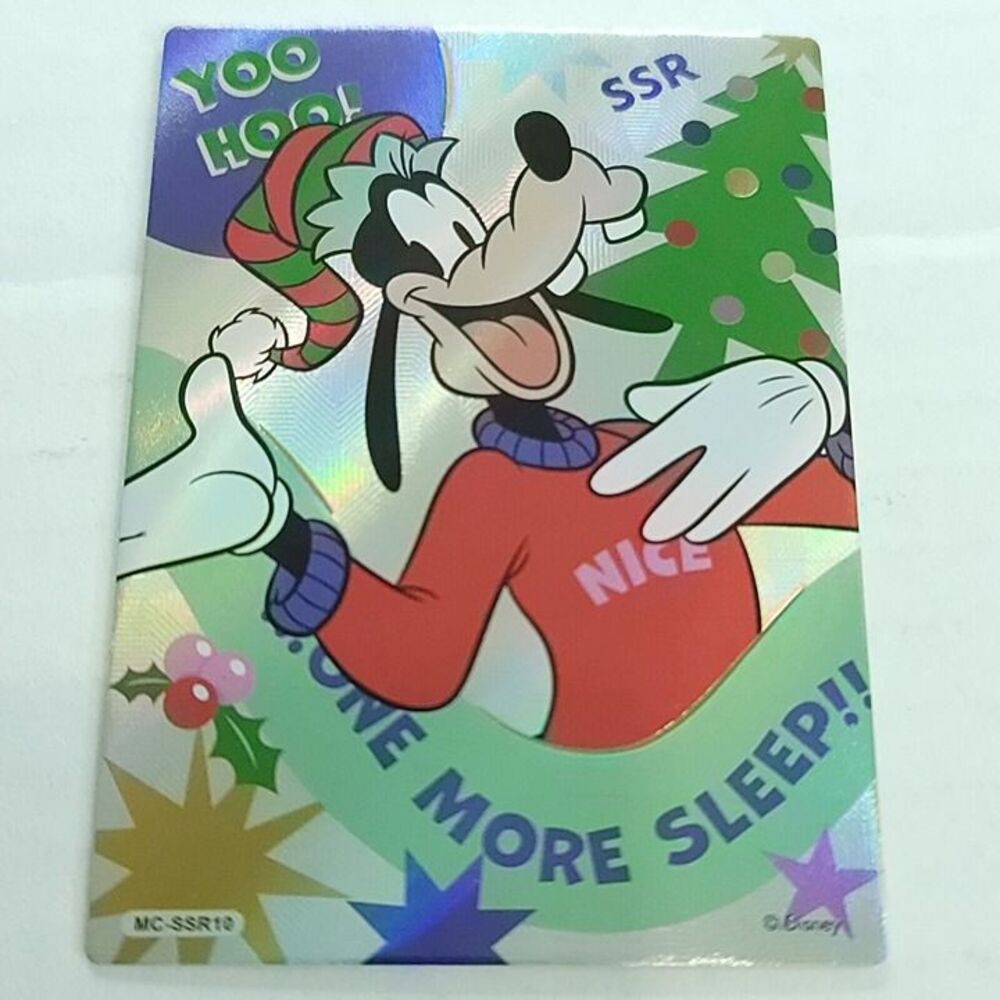 Goofy Yoo Hoo 2023 Card Fun Disney 100 Years Festival Christmas SSR More Sleep